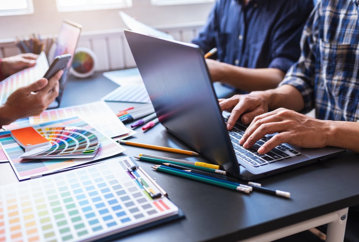 content audit spreadsheet laptop